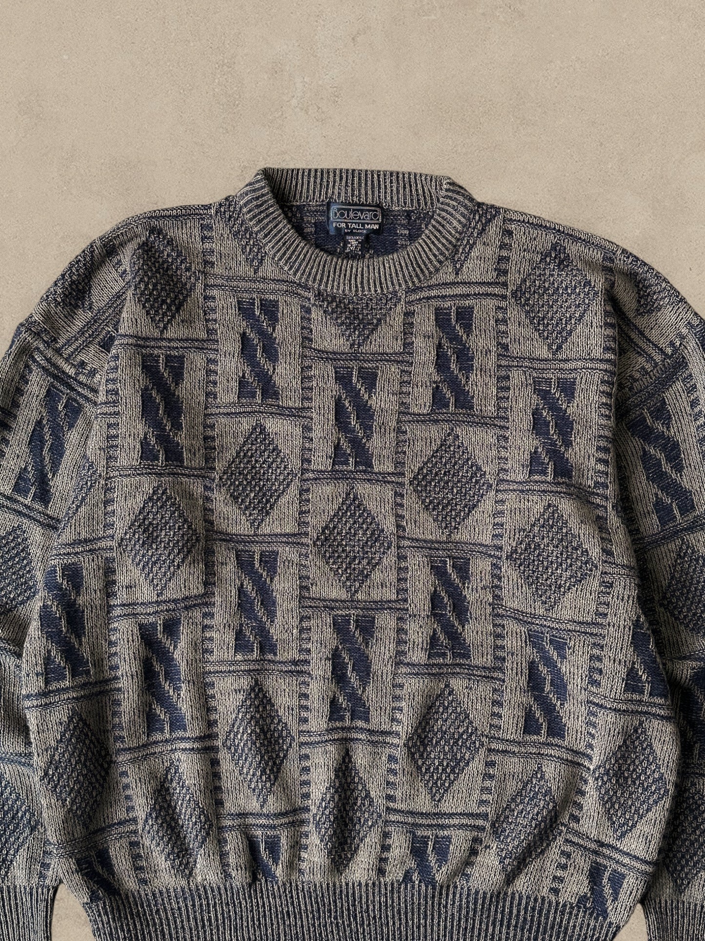 1990S - NAVY SWEATER - XL/2XL