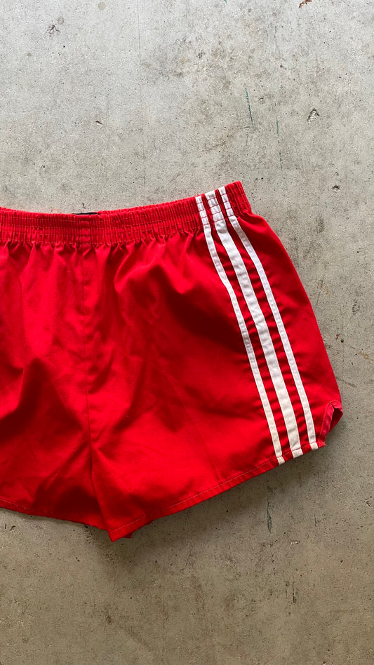1990S RED TRACK SHORTS - 30