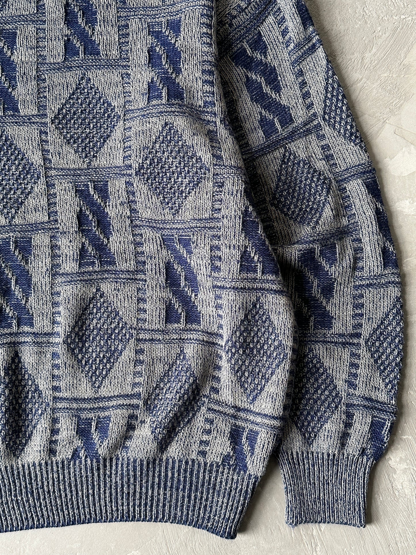 1990S - NAVY SWEATER - XL/2XL