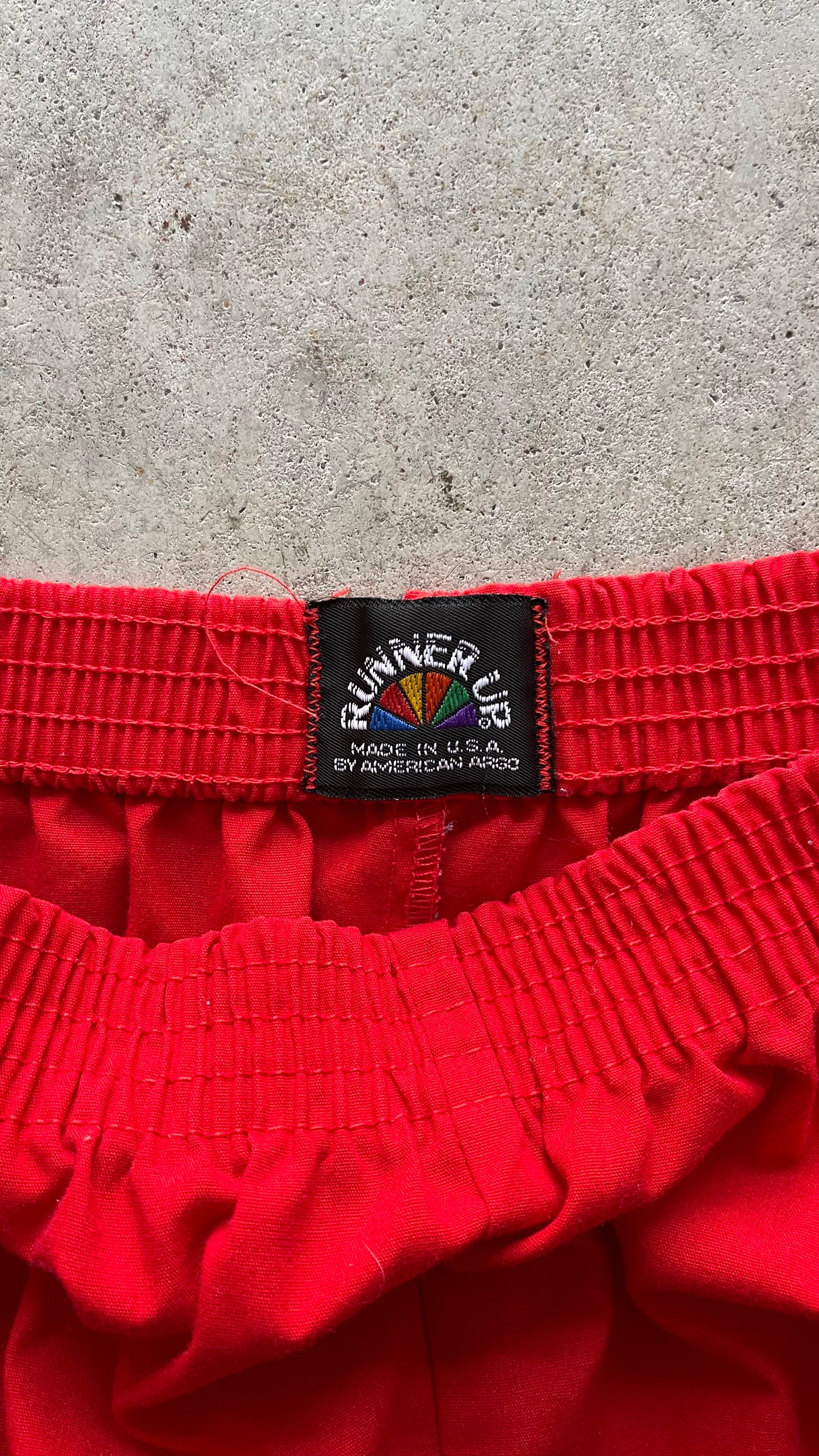 1990S RED TRACK SHORTS - 30