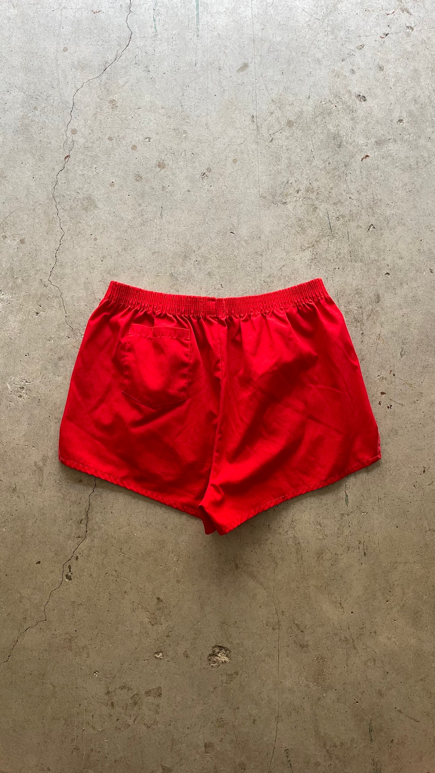 1990S RED TRACK SHORTS - 30