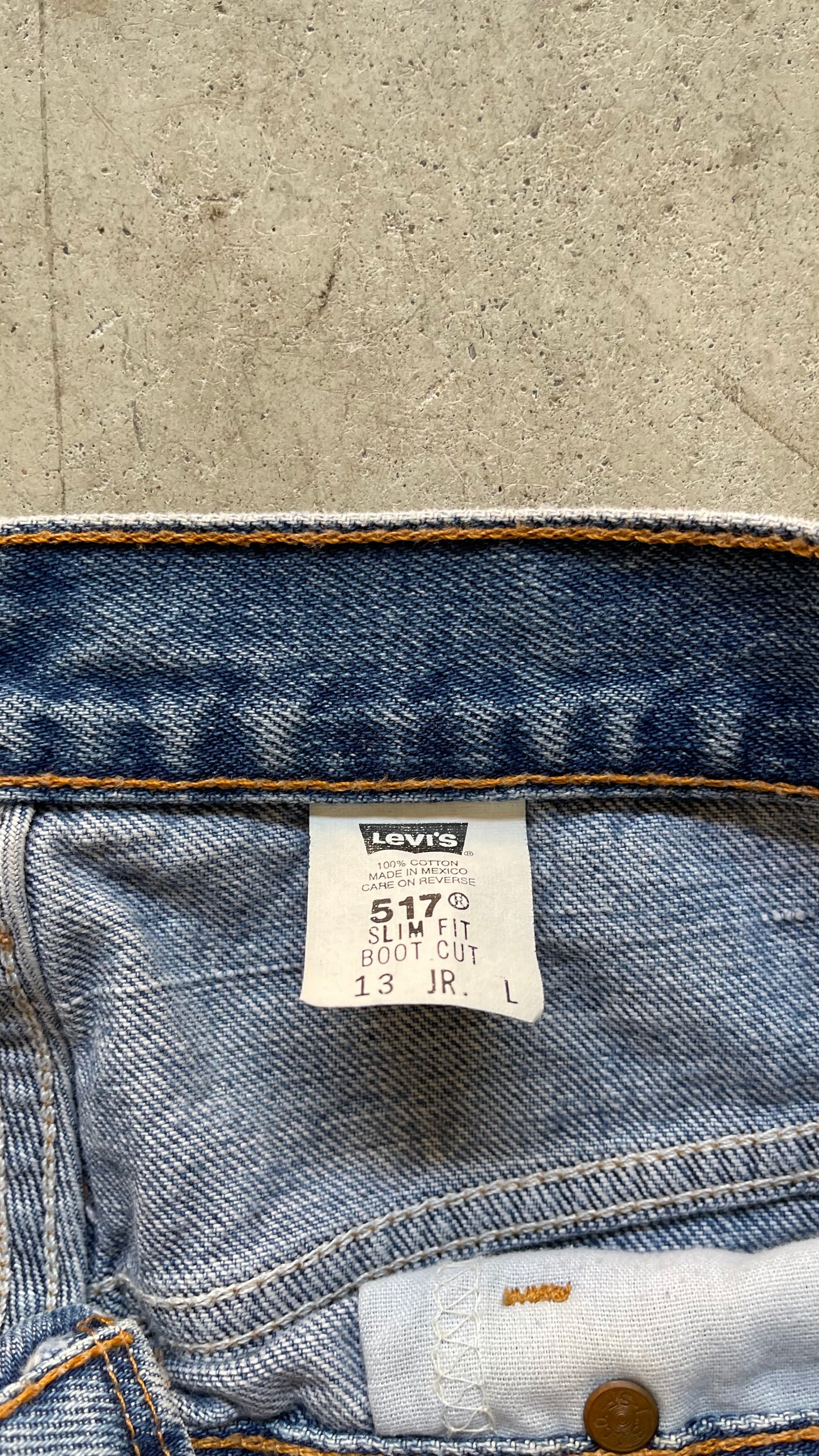 1990S LEVIS 517 BOOTCUT DENIM JEANS - 32X34