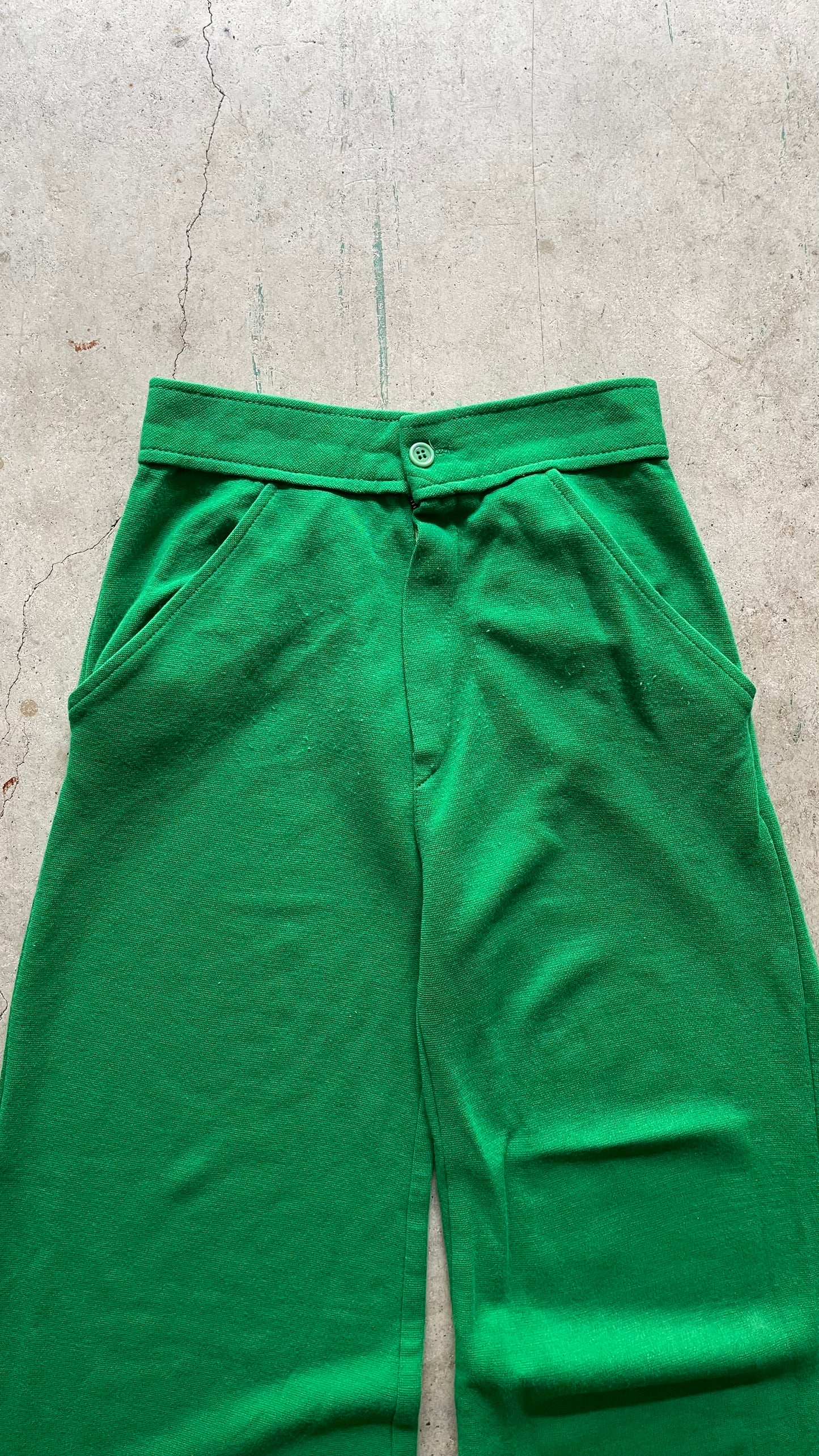 1990S WOOL WIDE CAPRI PANTS - 24X26