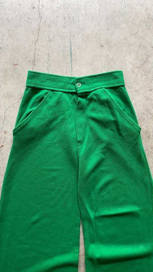 1990S WOOL WIDE CAPRI PANTS - 24X26