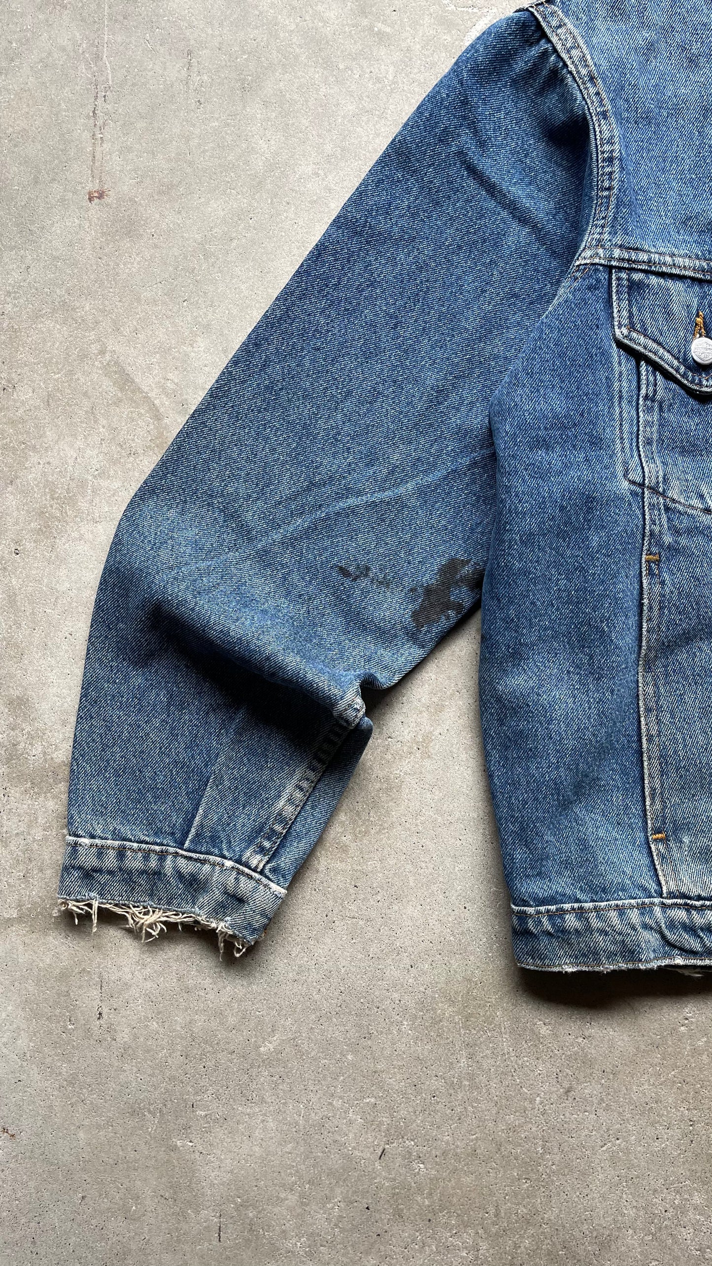 1990S HARLEY DAVIDSON DENIM JACKET - XL