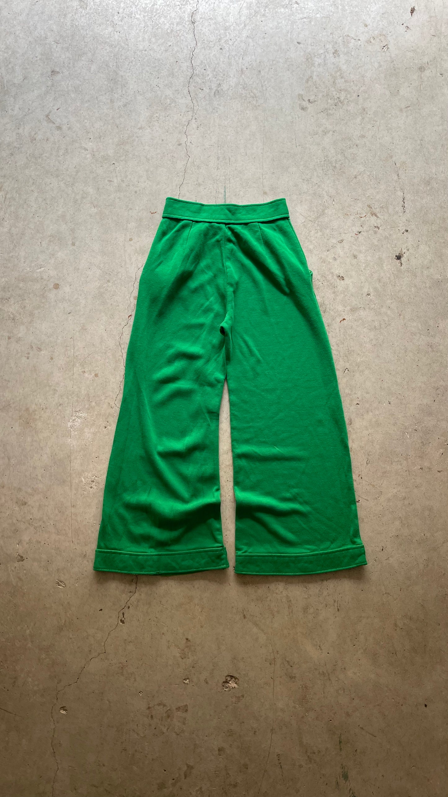 1990S WOOL WIDE CAPRI PANTS - 24X26
