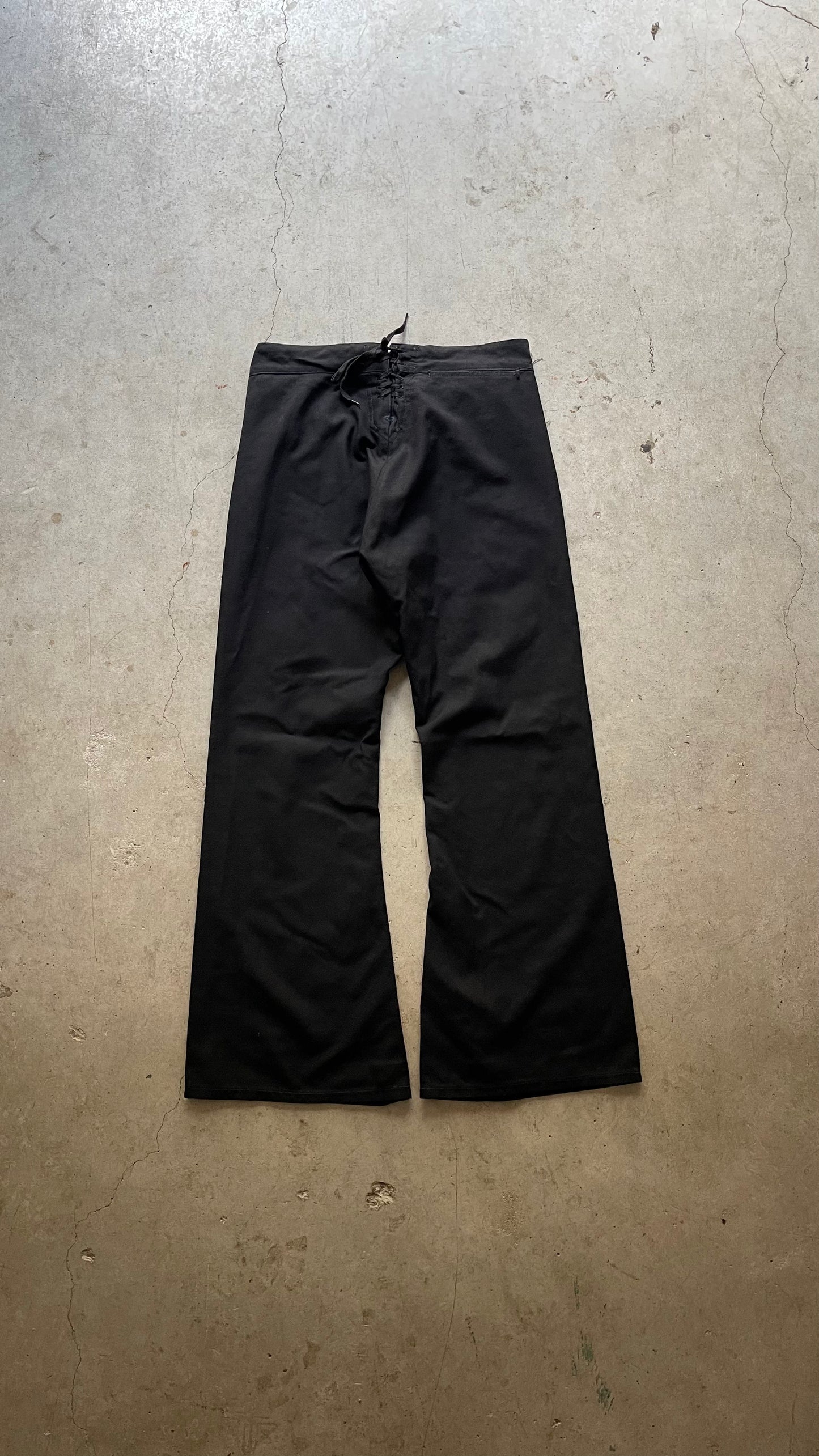 1990S ARMY BOOTCUT PANTS BLACK - 32X32