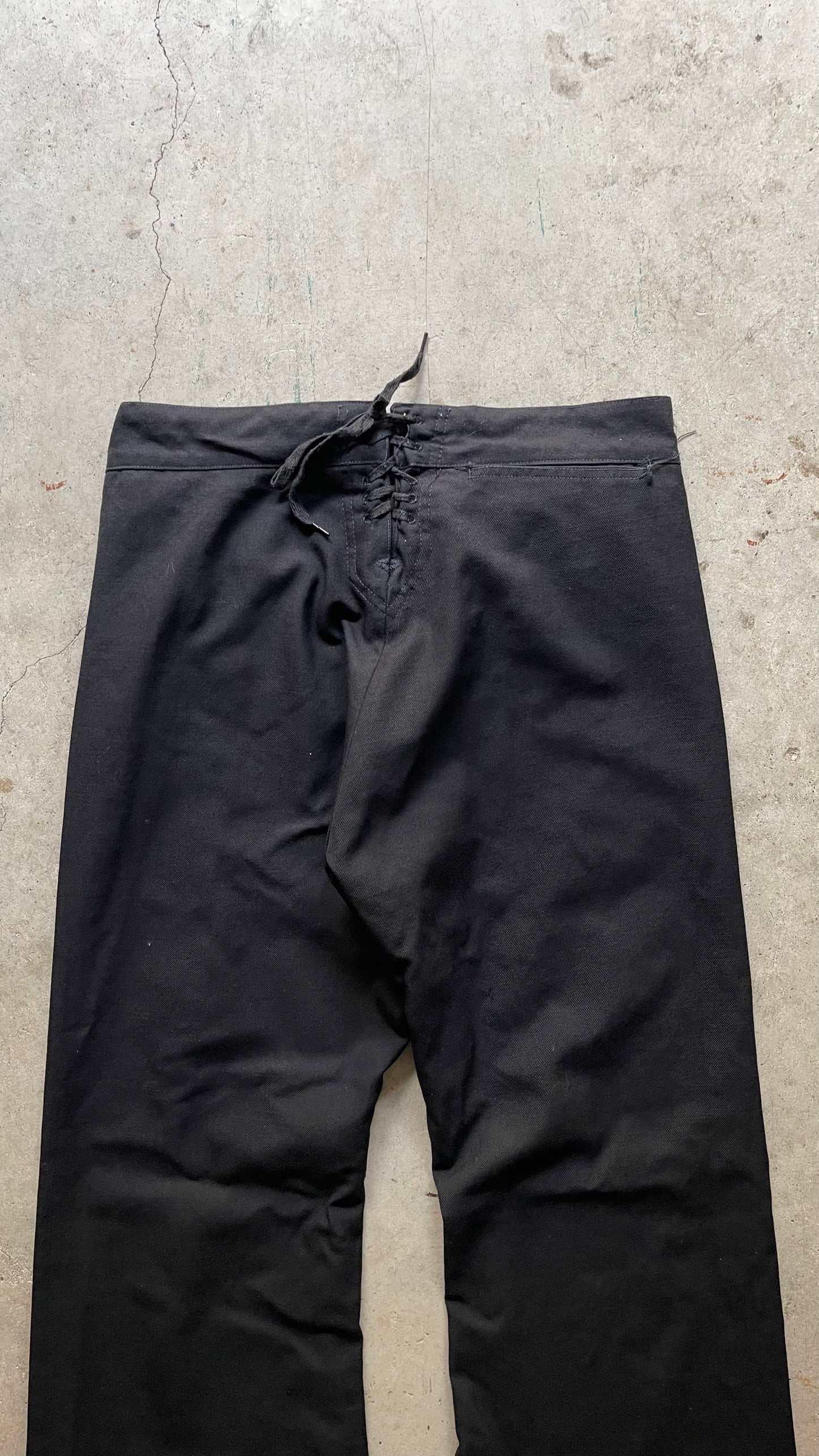 1990S ARMY BOOTCUT PANTS BLACK - 32X32