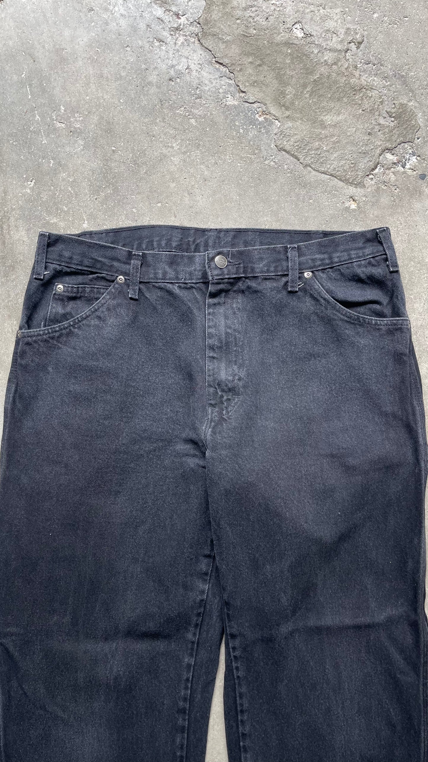 2000S DICKIES CARPENTER BLACK JEANS - 36X30