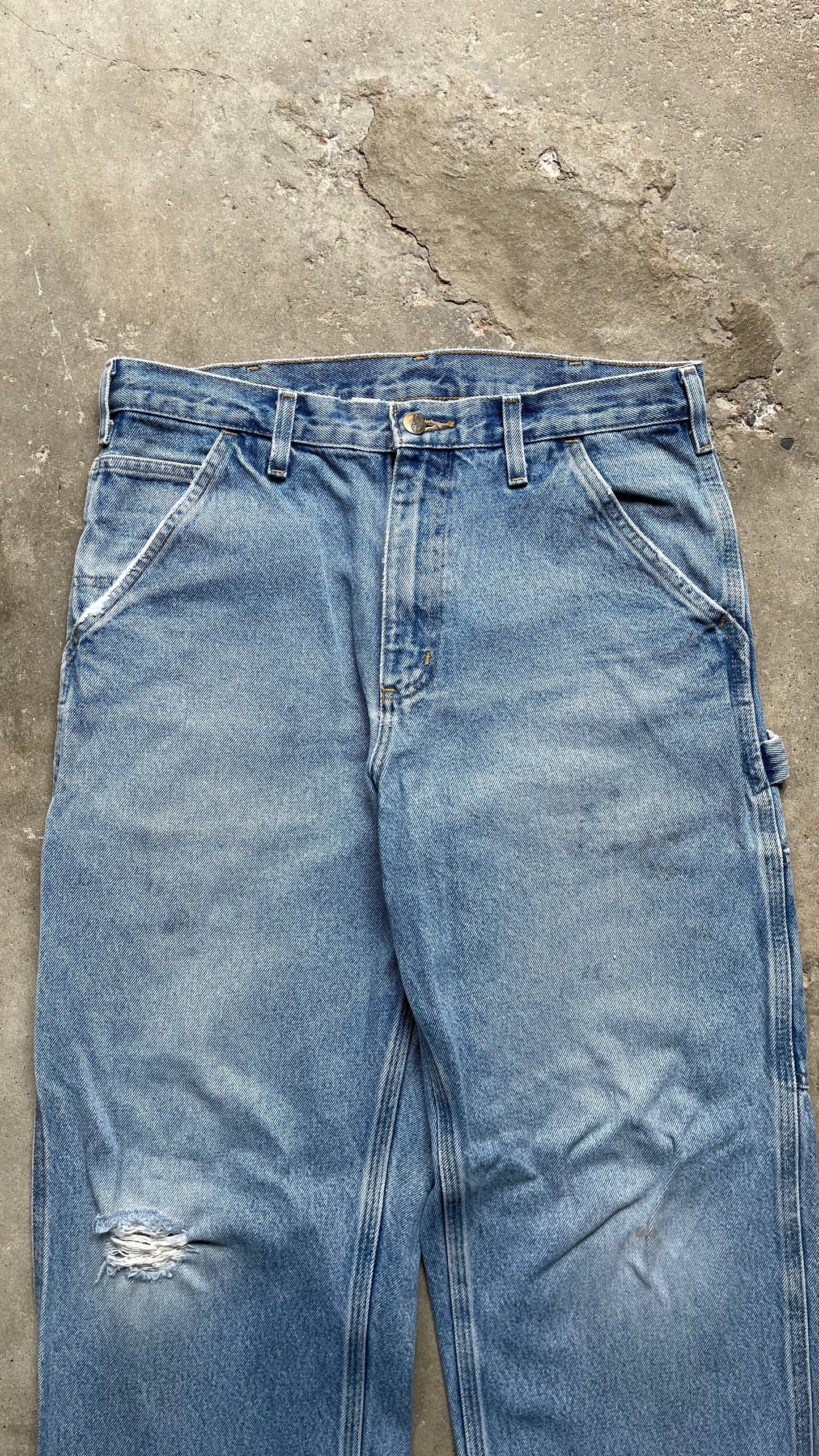 2000S CARHARTT CARPENTER DENIM JEANS - 32X32