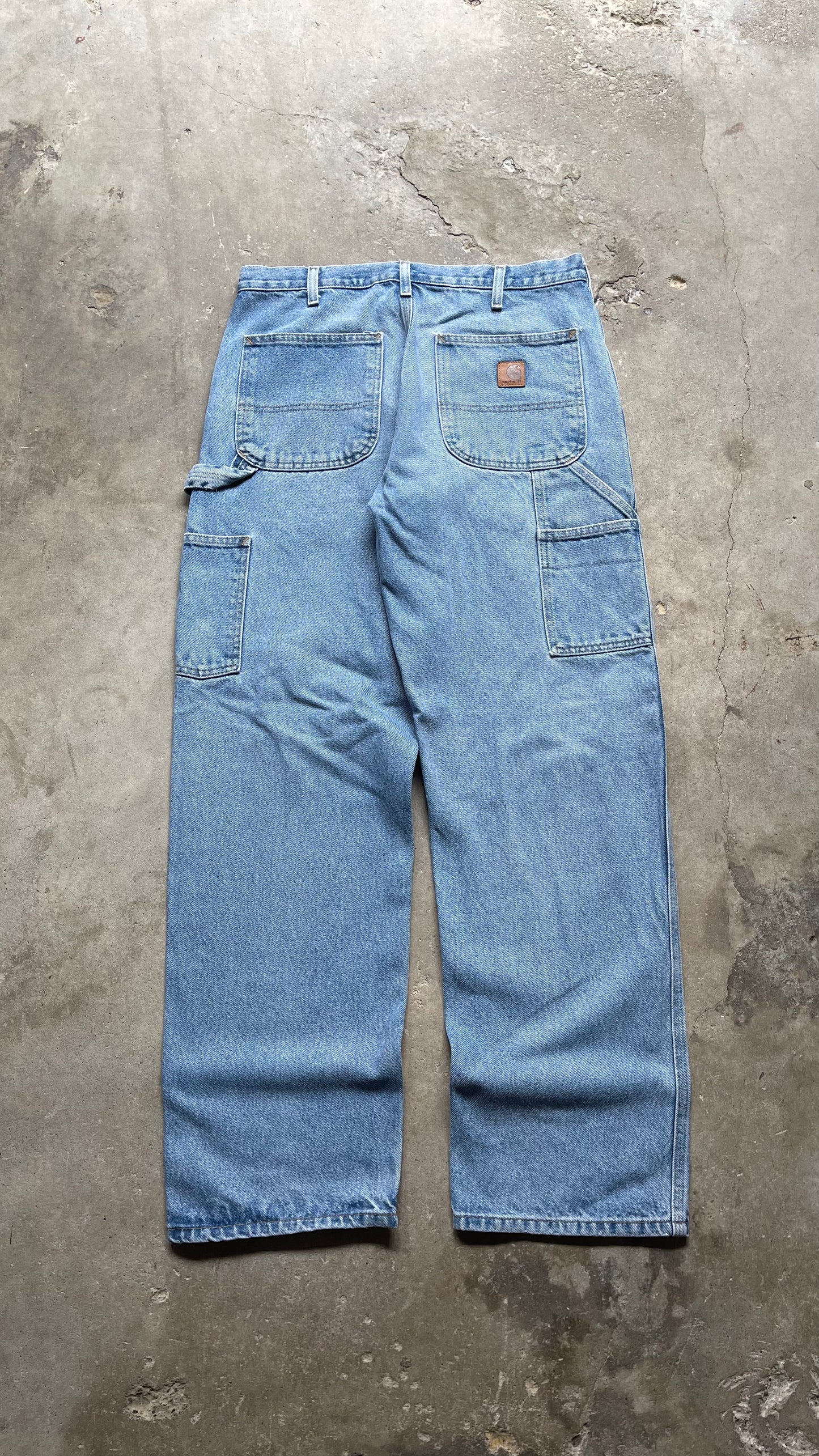 2000S CARHARTT CARPENTER DENIM JEANS - 32X32