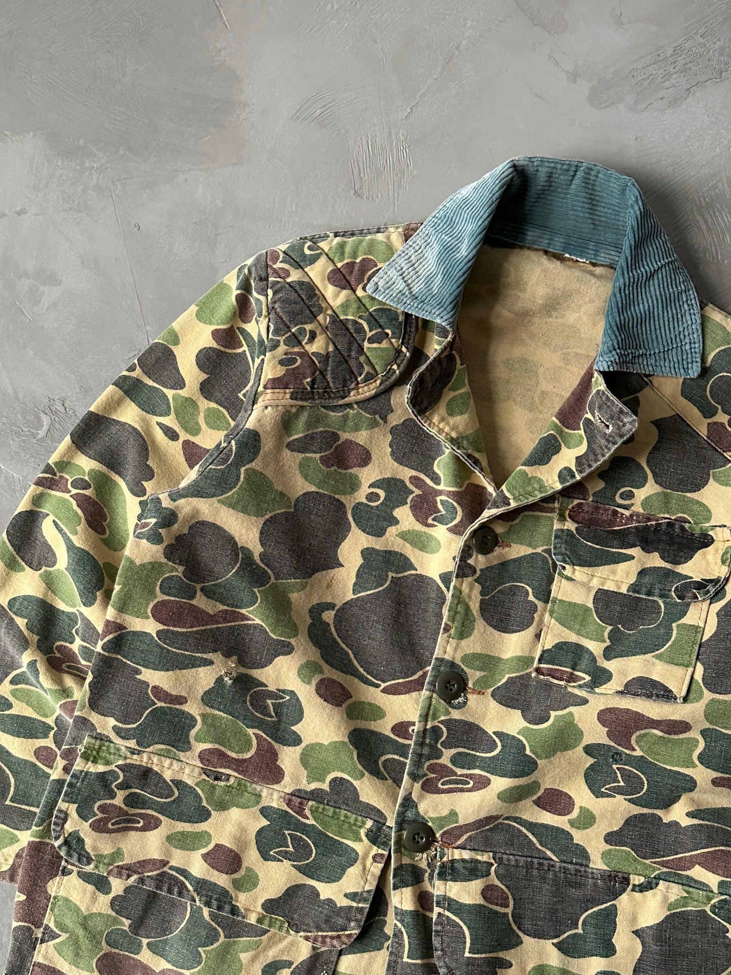 1980S - HUNTING DUCK CAMO BARN JACKET - M/L