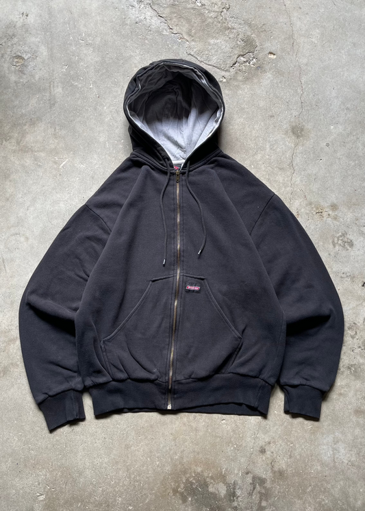 2000S DICKIES THERMAL LINED ZIP HOODIE - L