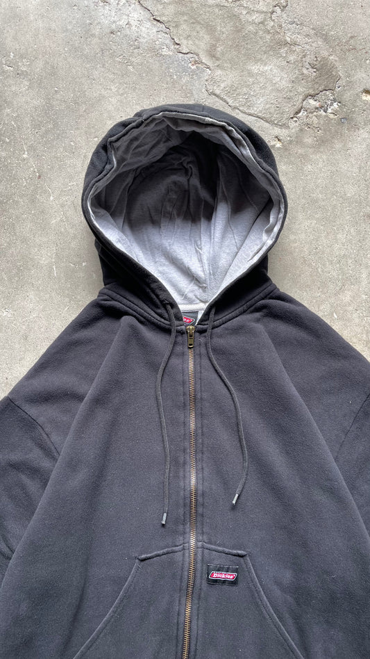 2000S DICKIES THERMAL LINED ZIP HOODIE - L