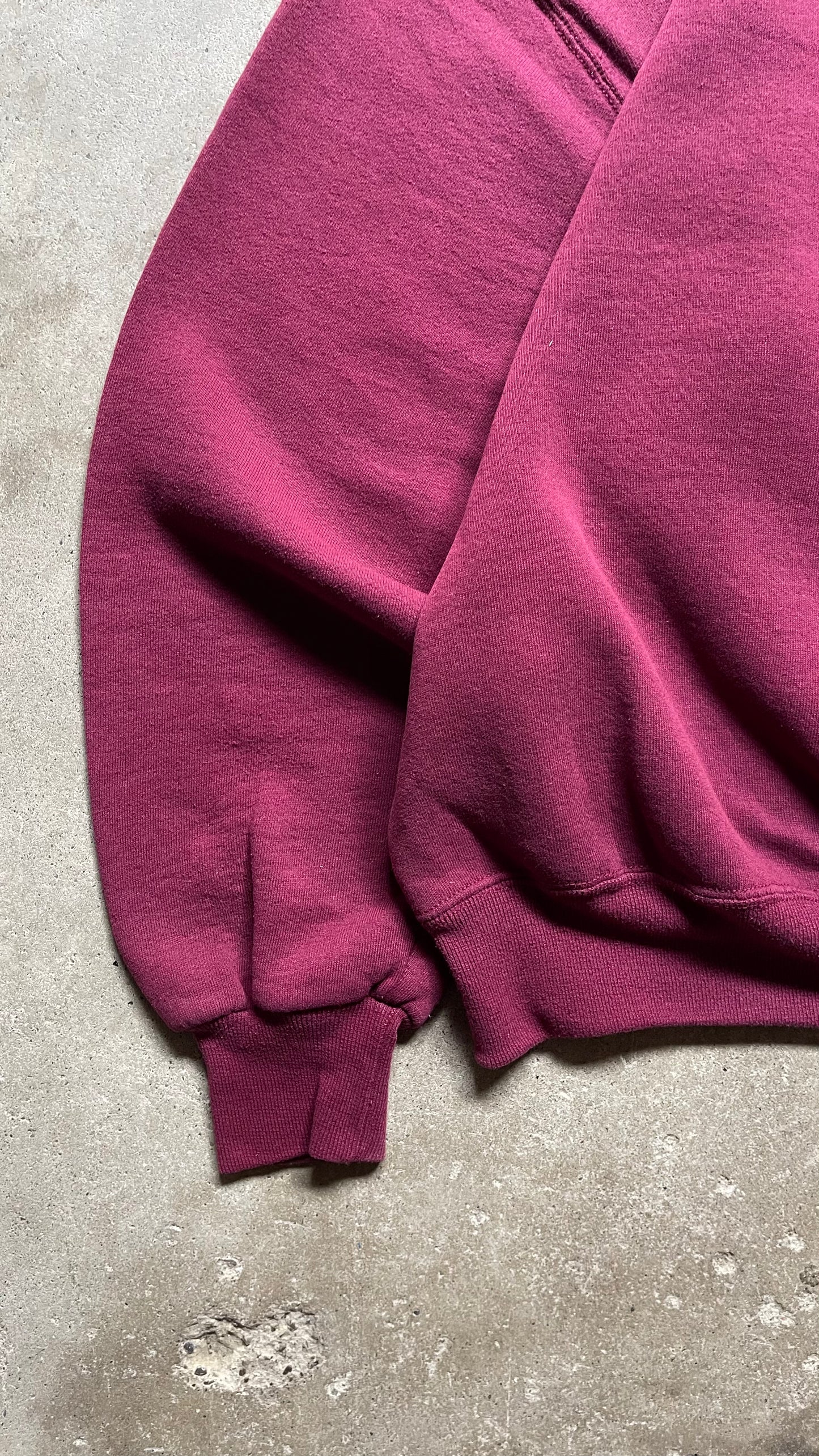 1990S RUSSELL ATHLETICS BURGUNDY CREW - XL