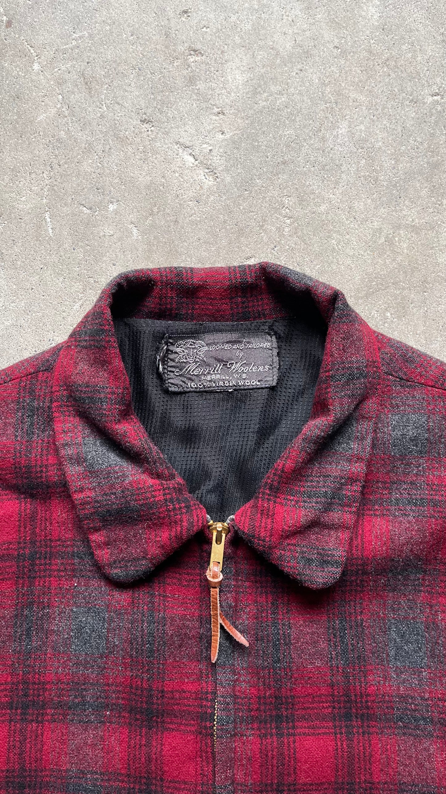 1980S PLAID ZIP UP LIGHT JACKET - XL