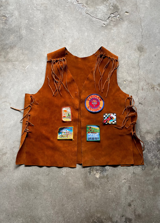 1990S WESTERN SUADE VEST