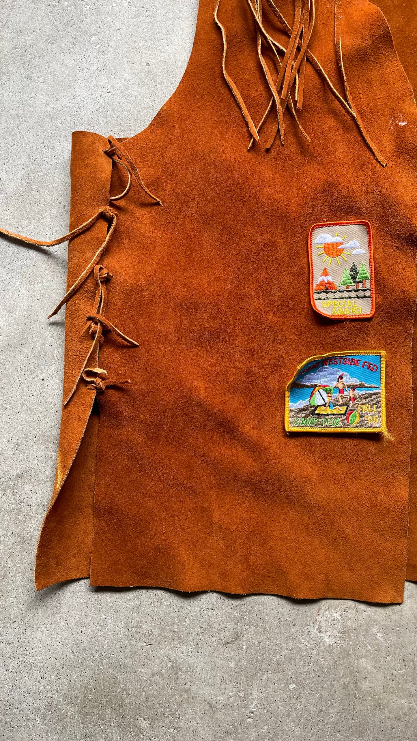 1990S WESTERN SUADE VEST