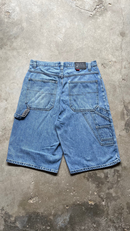 1990S BUGGLE BOY BAGGY DENIM JORTS SHORTS - 32
