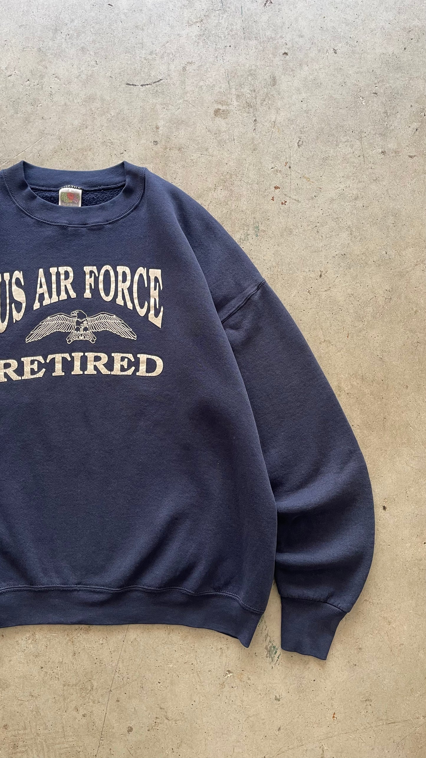 1990S "US AIR FORCE" SWEATSHIRT NAVY - XXL