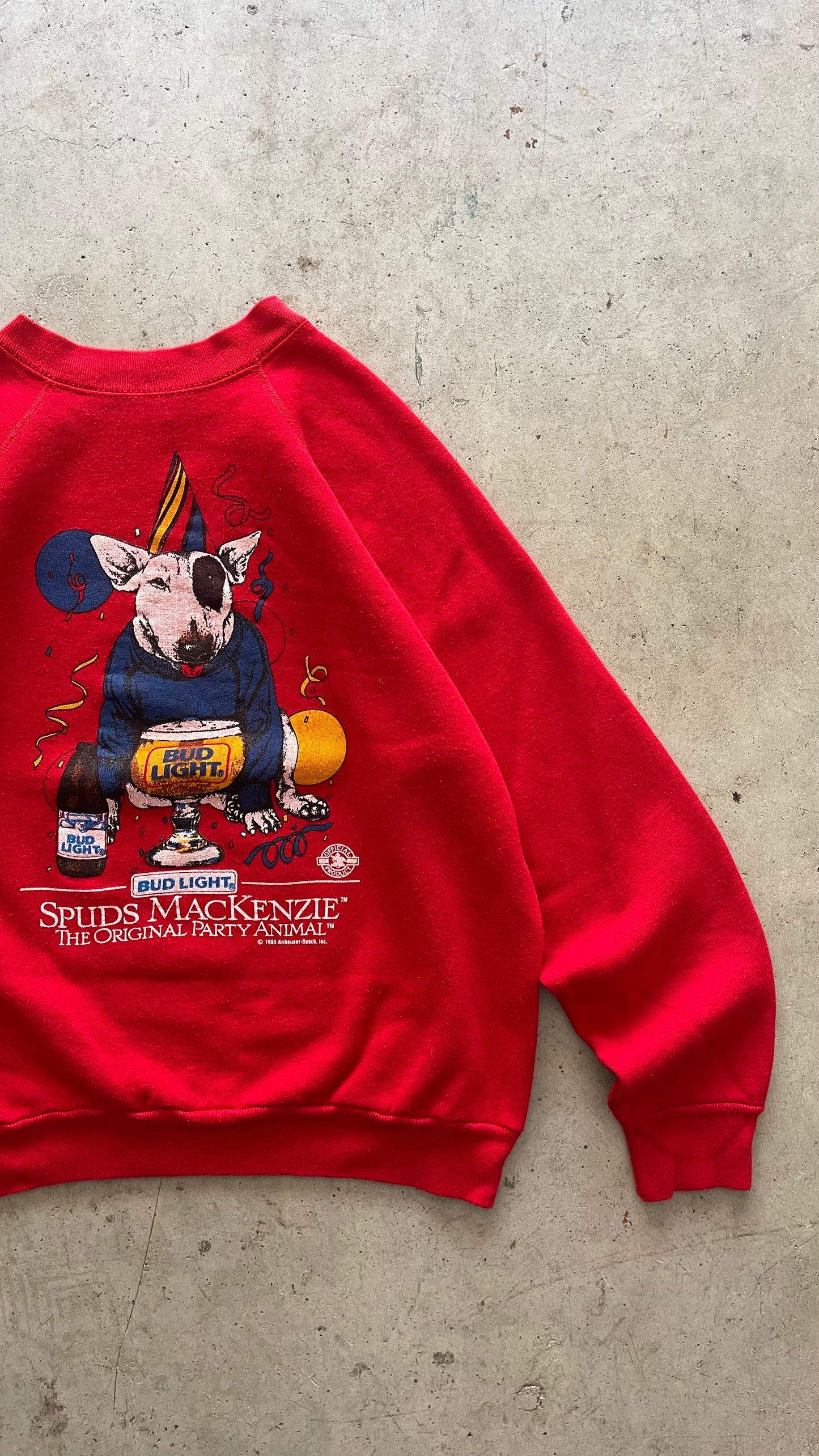 1990S "BUDLIGHT" PROMO SWEATSHIRT RED - L