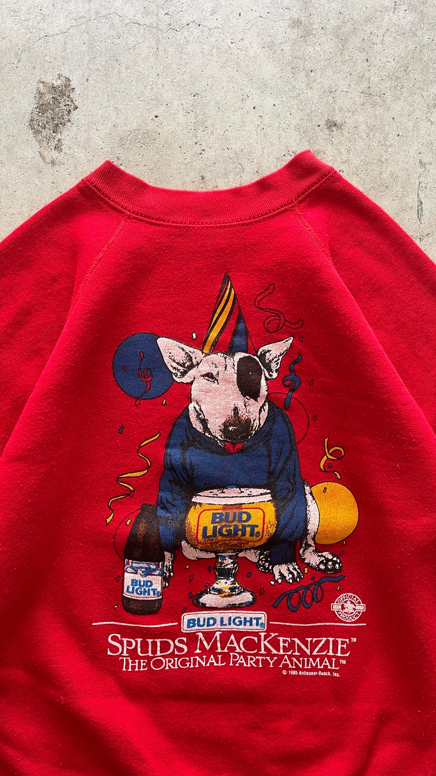 1990S "BUDLIGHT" PROMO SWEATSHIRT RED - L
