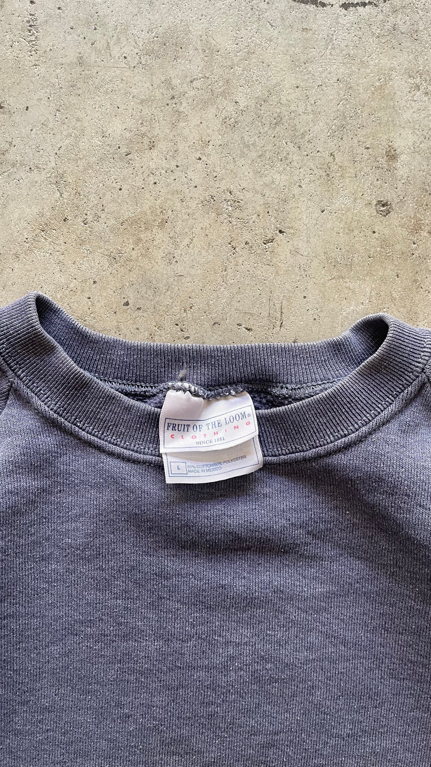 1990S FADED SWEATSHIRT GREY - L