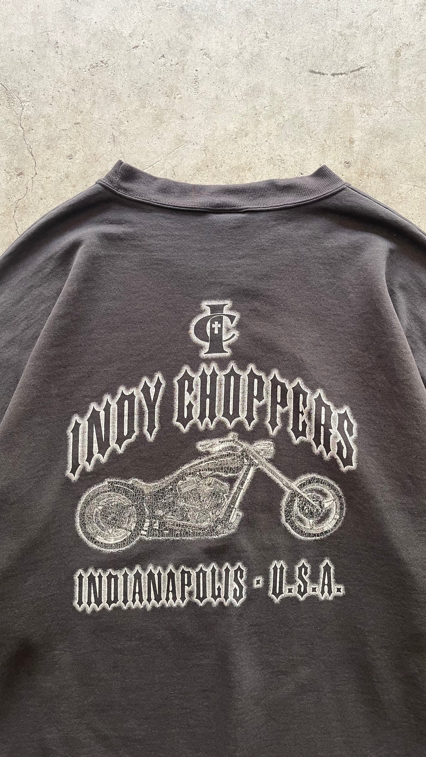 1990S INDY CHOPPERS CREWNECK BLACK - L