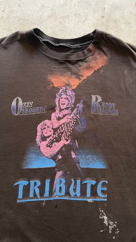 1990S "OZZY OSBOURNE" TRASHED TANK TEE - L