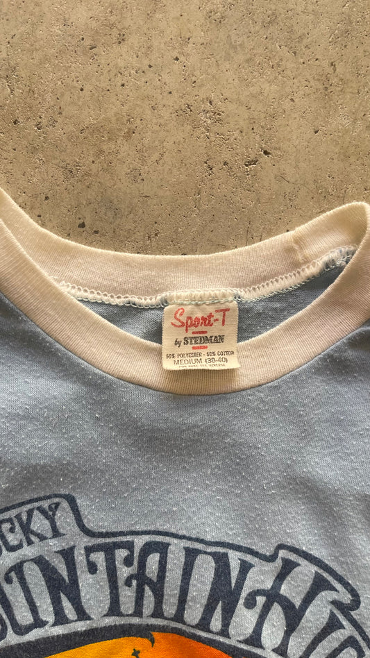 1990S "ROCKY MOUNTAIN COLORADO" RINGER TEE - M