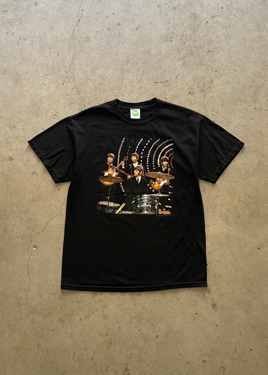 2000S "THE BEATLES" TEE BLACK - L