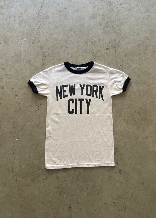 1990S "NEW YORK CITY" RINGER TEE - S