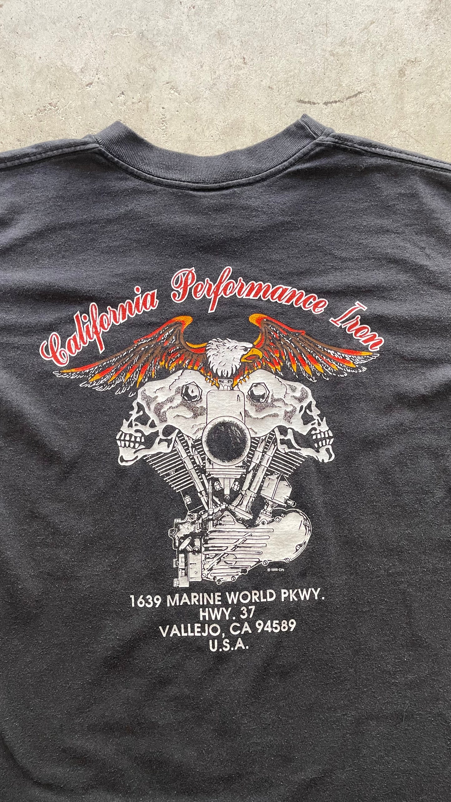 1990S "HARLEY DAVIDSON" BLACK TEE - L