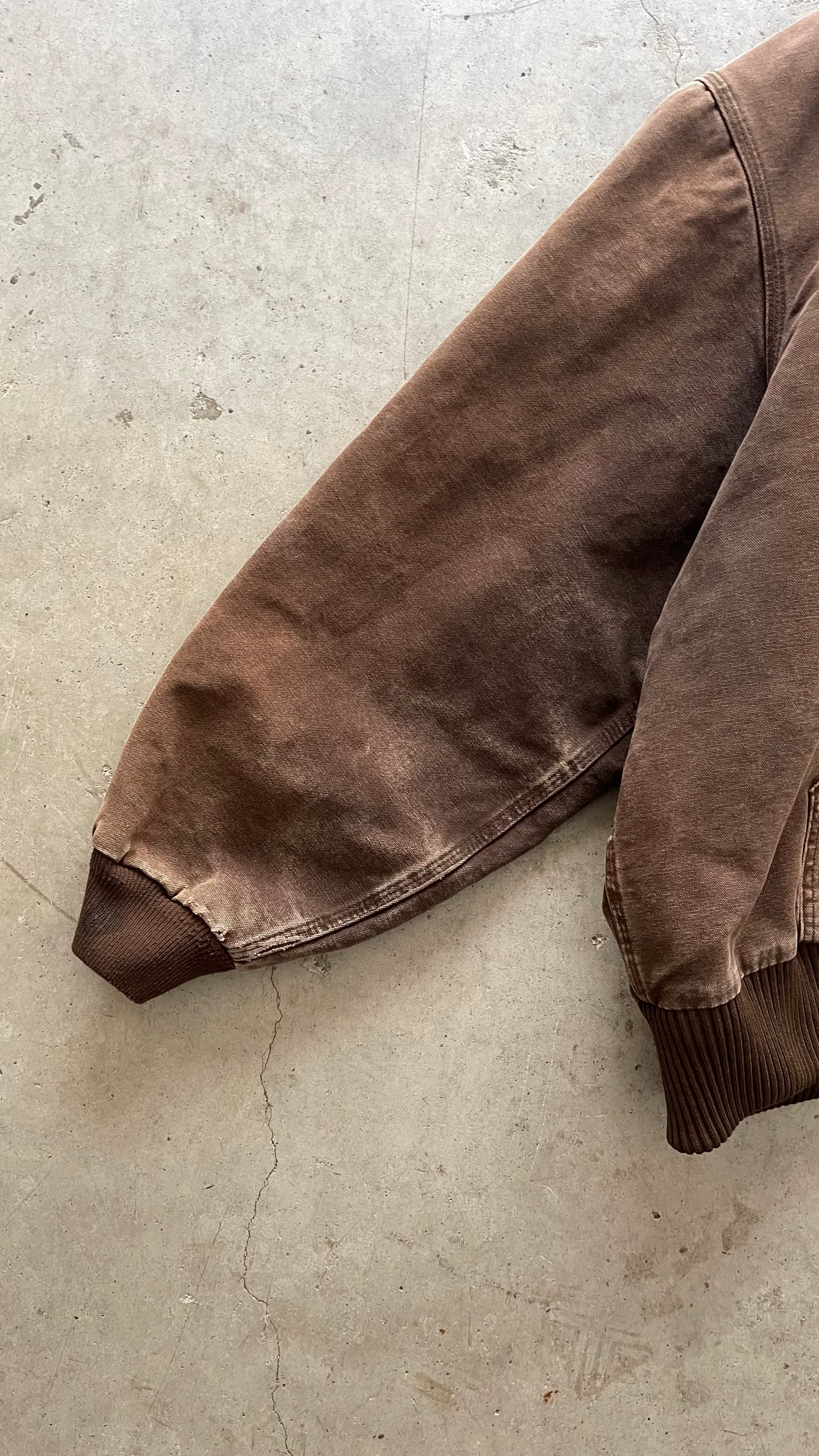 1990S CARRHARTT ZIP UP JACKET BROWN - 2XL