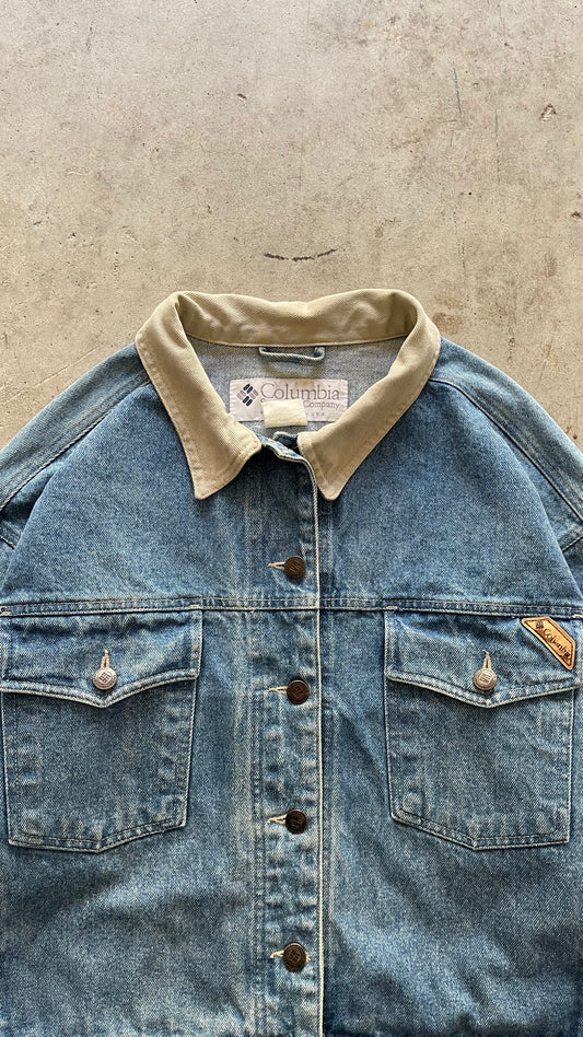 1990S COLUMBIA DENIM JACKET - S