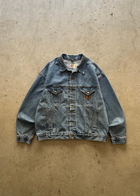 1990S CARHARTT DENIM JACKET  - XL