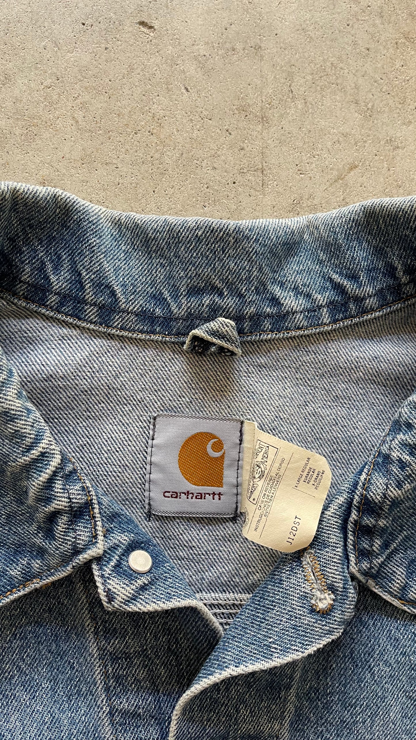 1990S CARHARTT DENIM JACKET  - XL