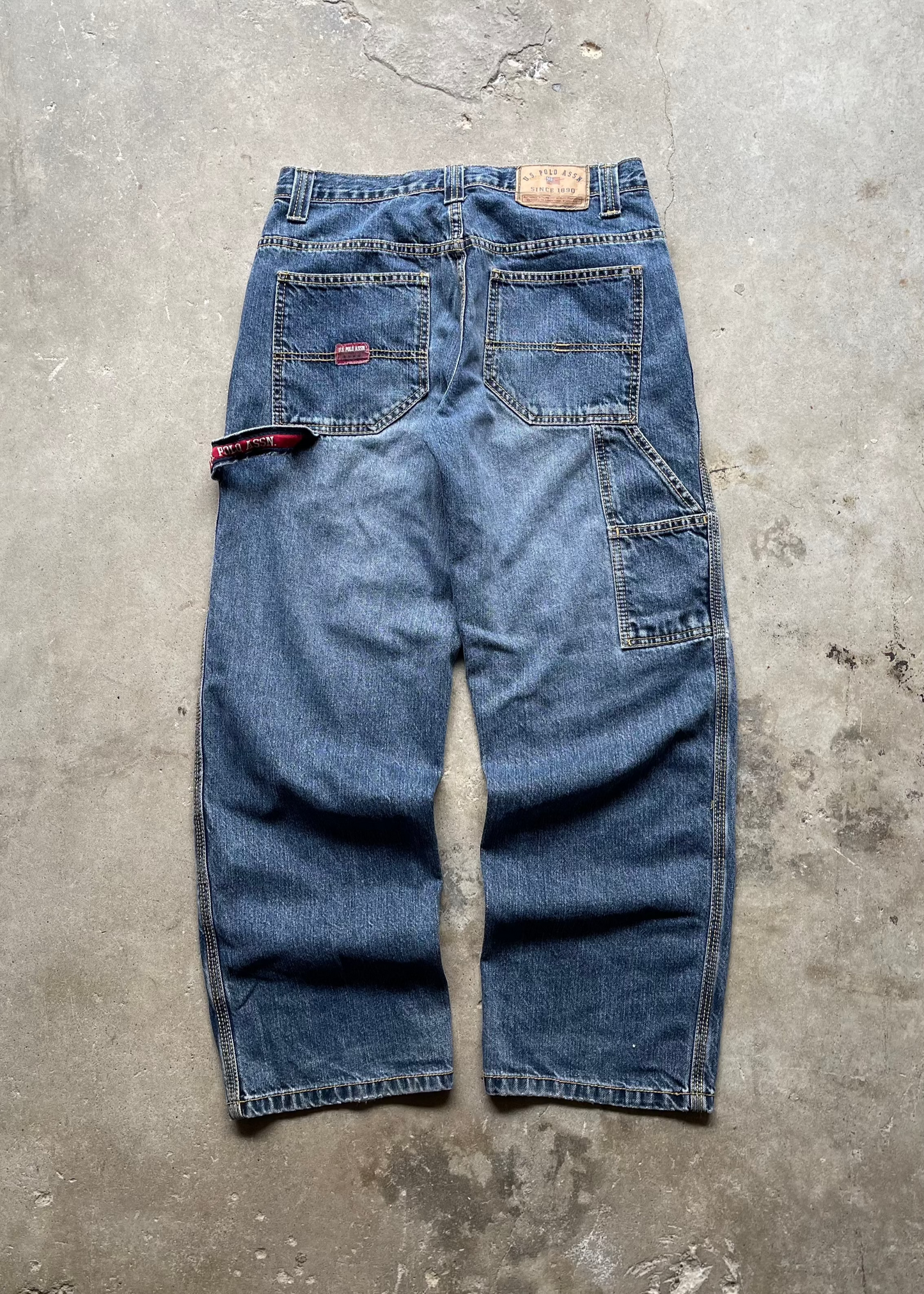 2000S US POLO CARPENTER DENIM JEANS - 30X30