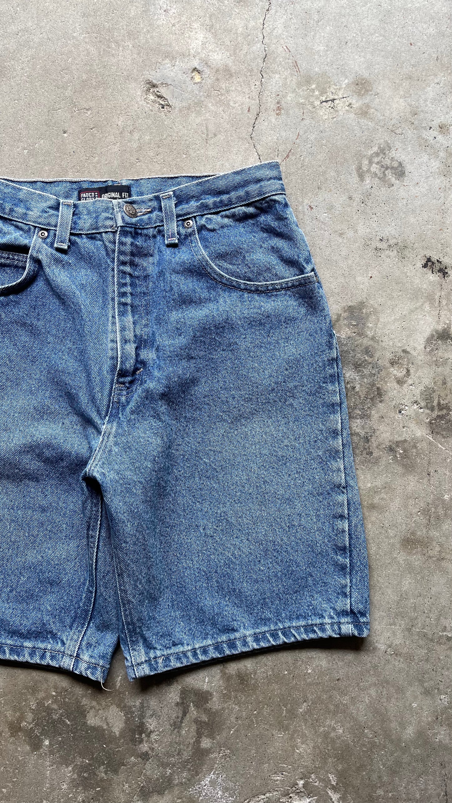 2000S FADED GLORY DENIM SHORTS - 28
