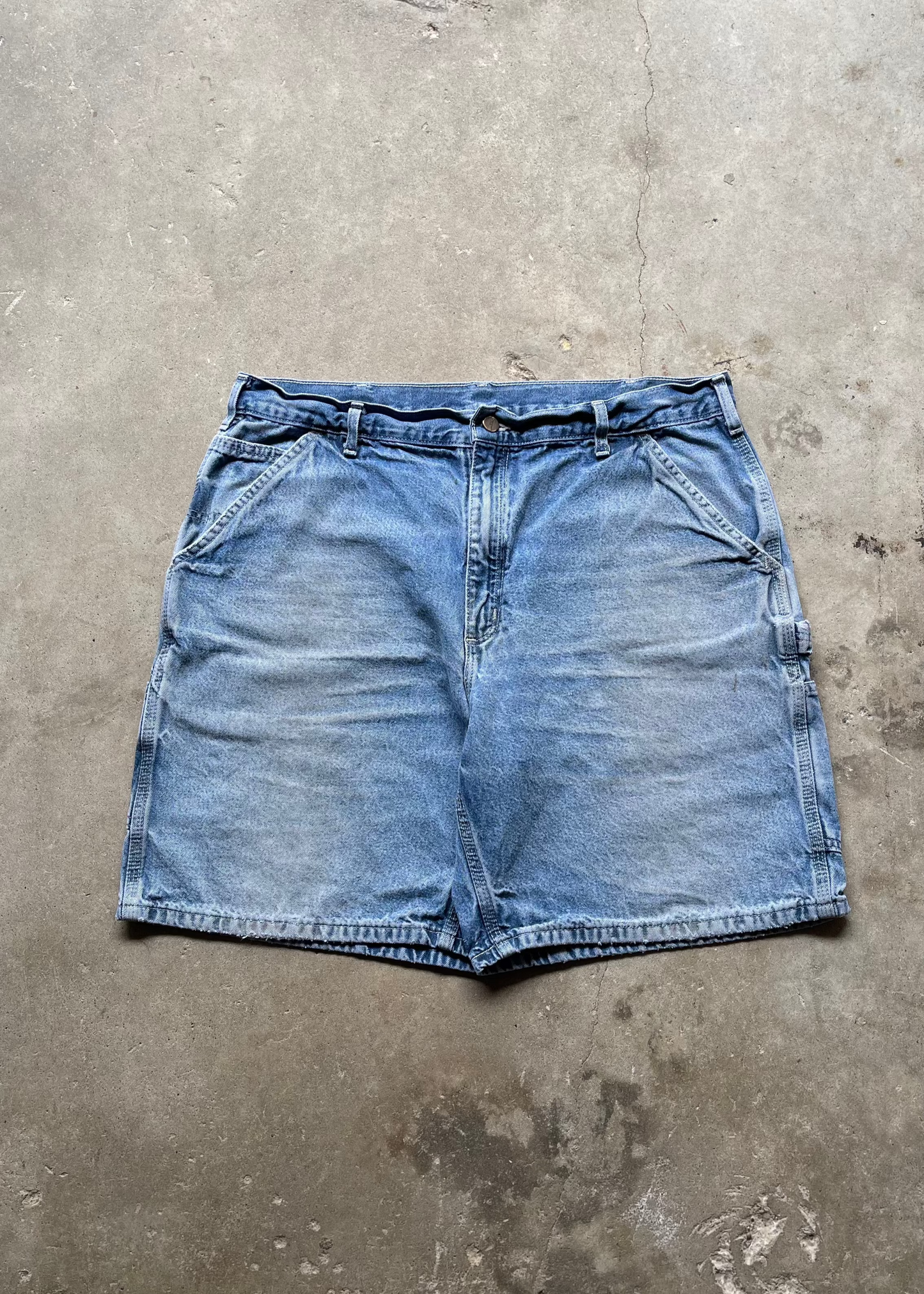 1990S CARHARTT CARPENTER DENIM SHORTS - 38