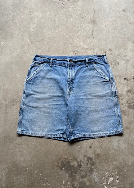 1990S CARHARTT CARPENTER DENIM SHORTS - 38