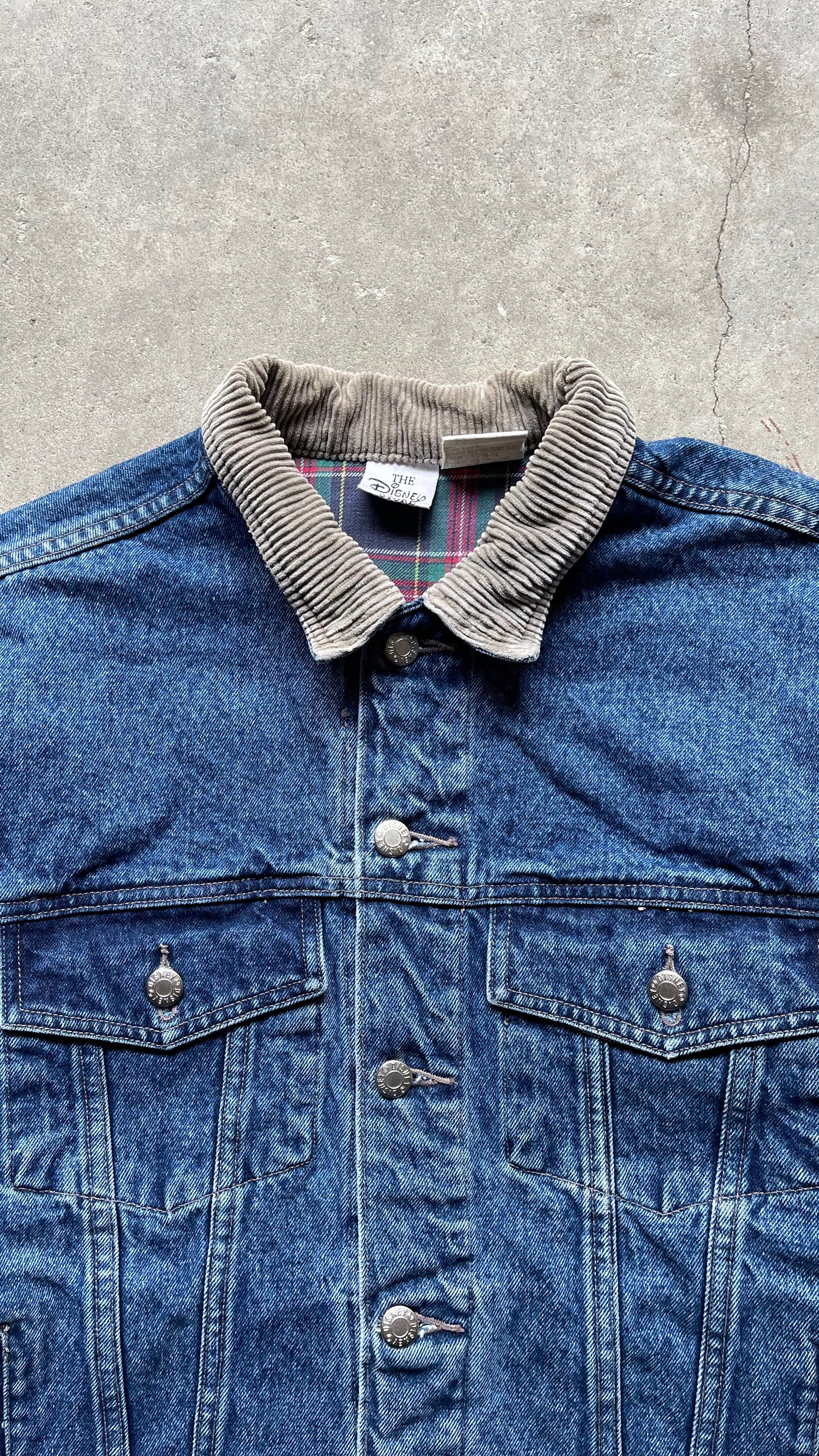 2000S DISNEY DENIM JACKET - L