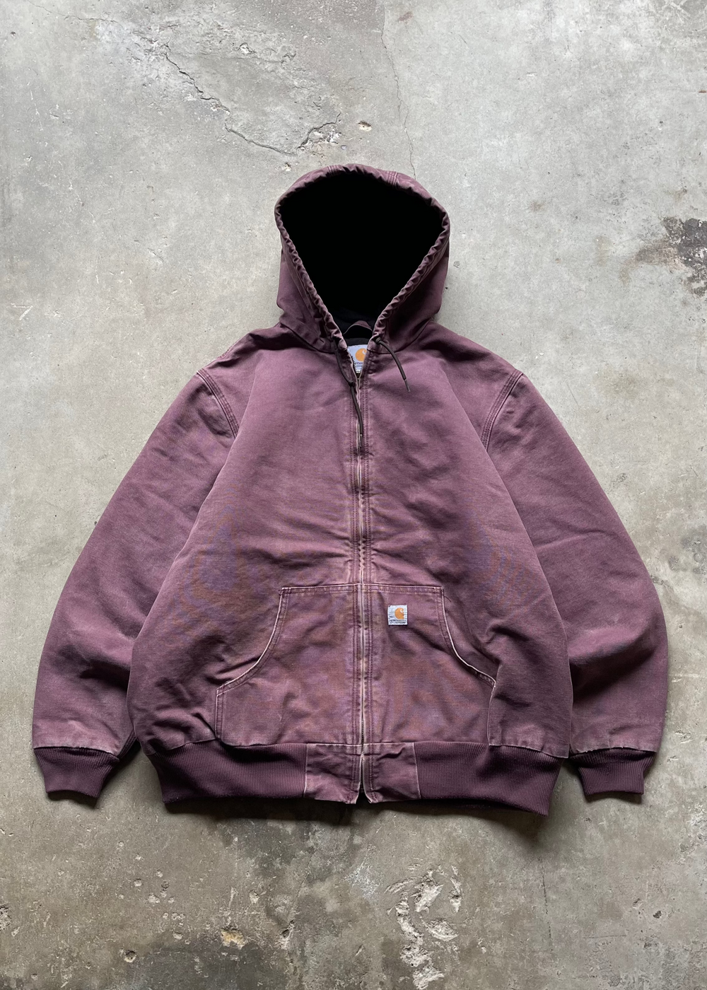 1990S FADED CARHARTT JACKET PURPLE - XXL