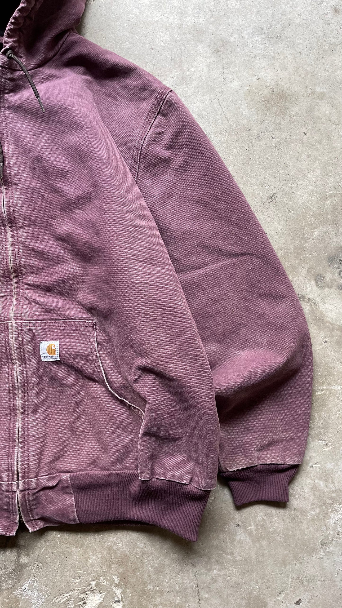 1990S FADED CARHARTT JACKET PURPLE - XXL