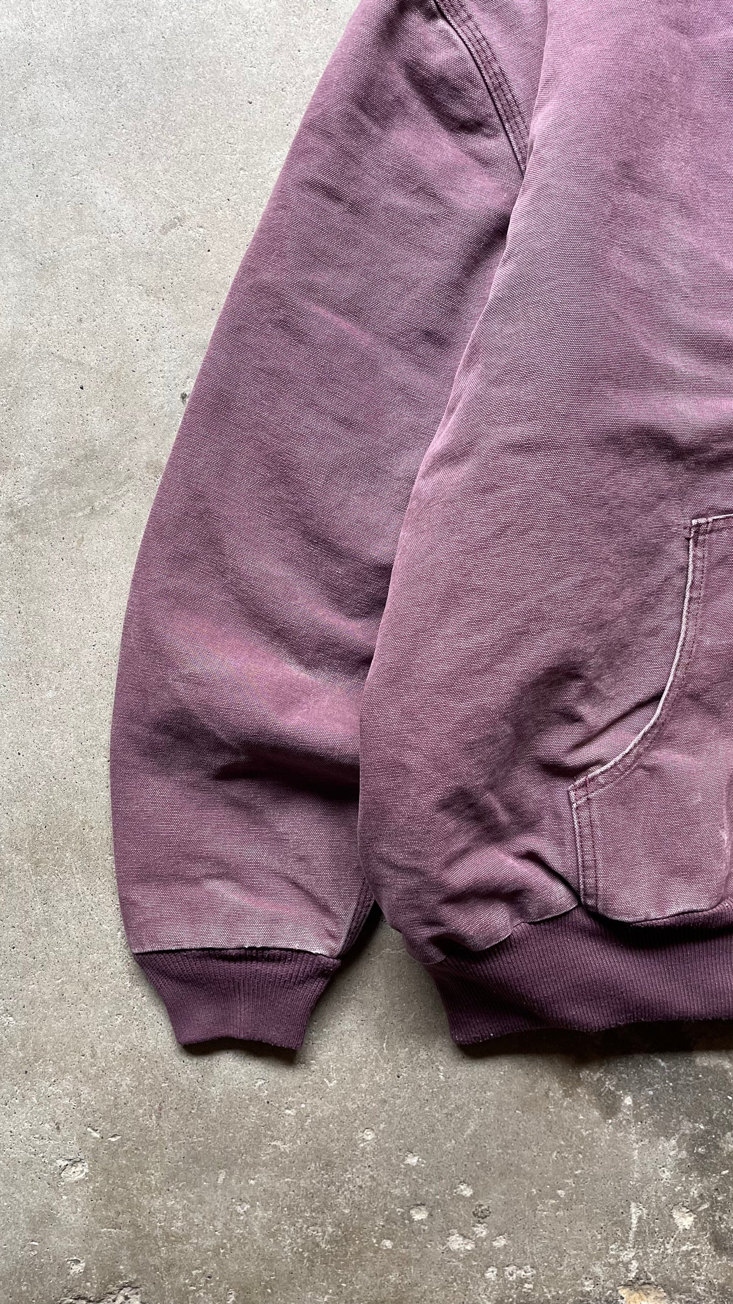 1990S FADED CARHARTT JACKET PURPLE - XXL