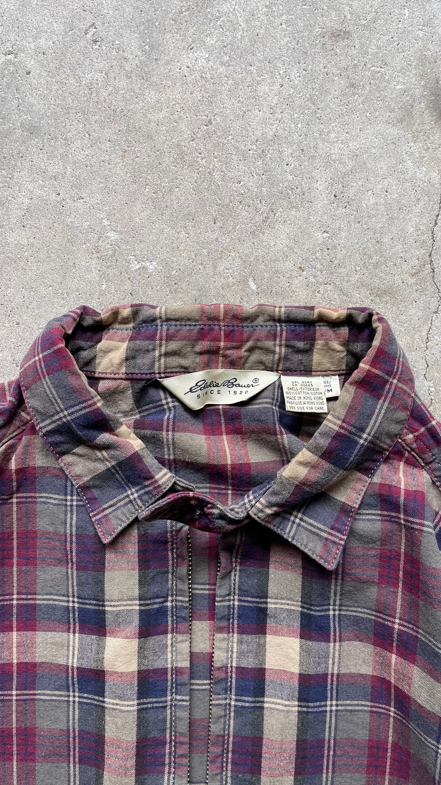 2000S EDDIE BAUER PLAID JACKET - M