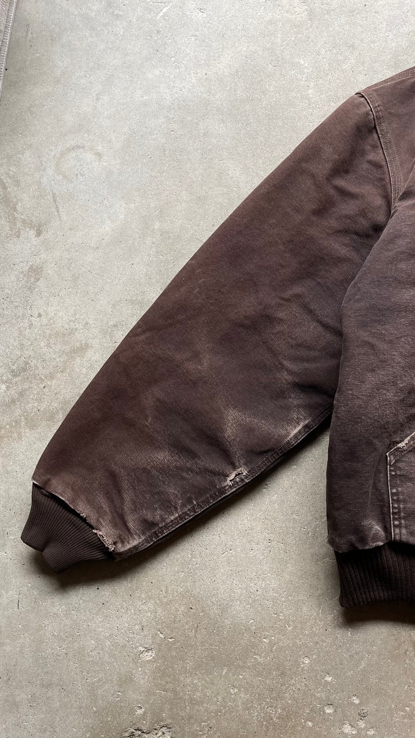 1990S FADED CARHARTT JACKET BROWN - L