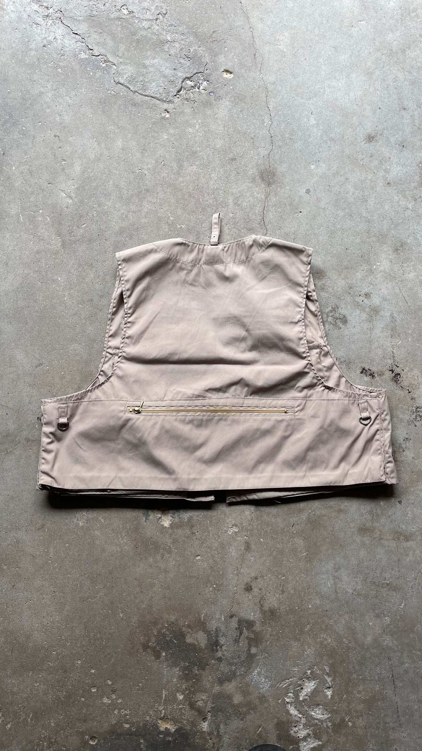 1980S FISHERMAN VEST CREAM - XL