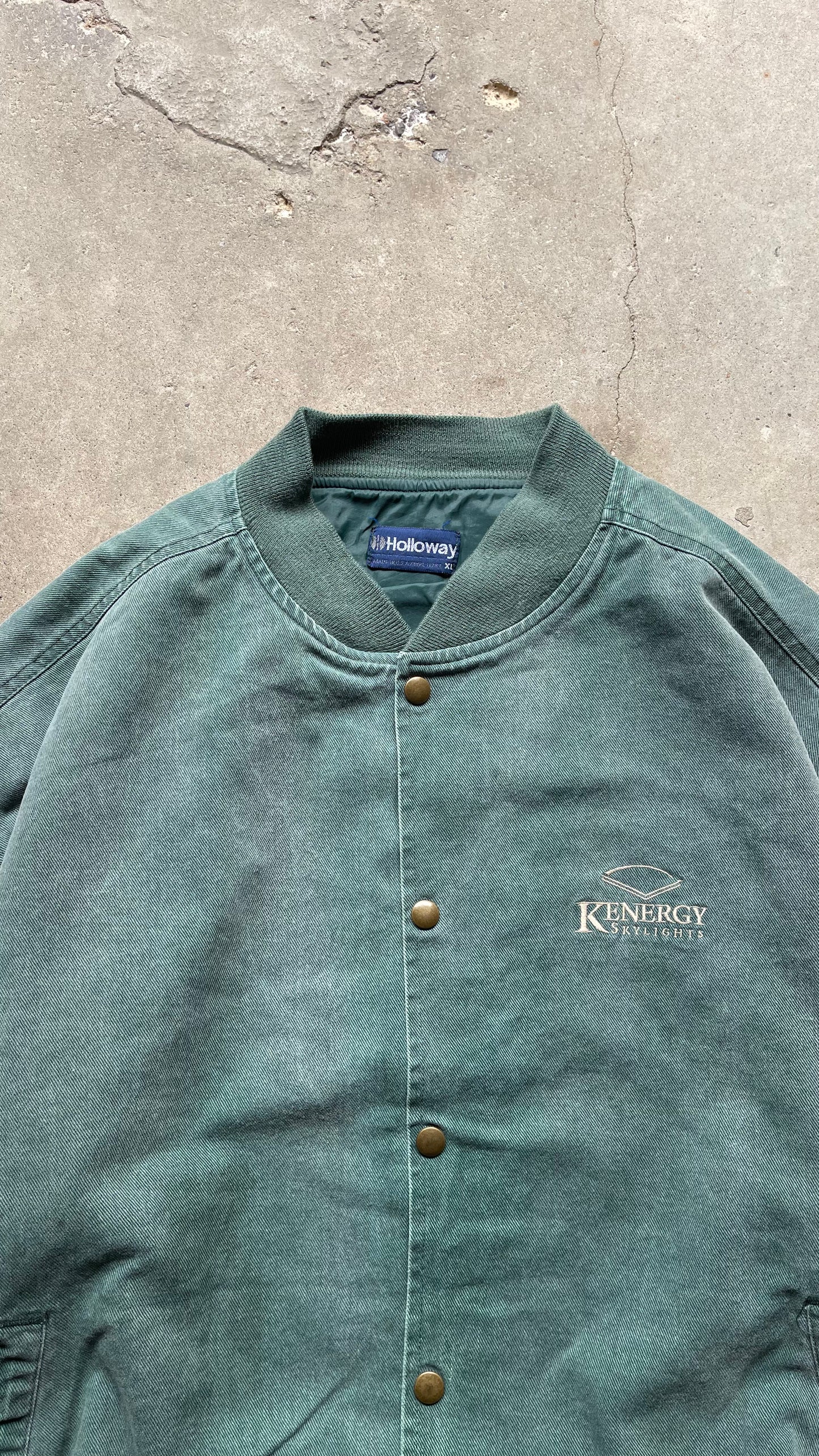 2000S DENIM VARSITY JACKET - XL