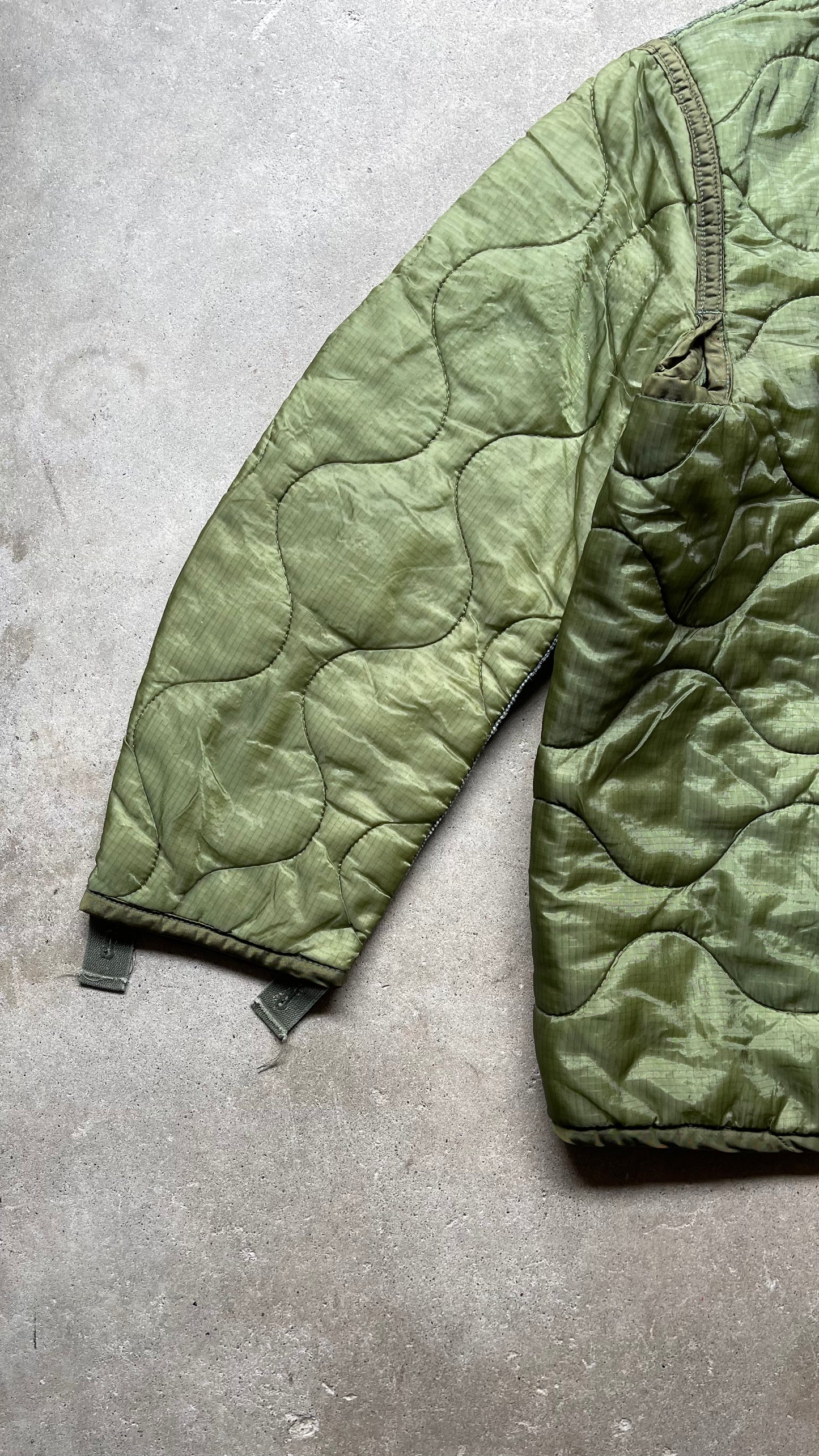 1990S MILITARY LINER JACKET GREEN - M